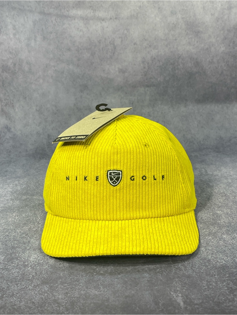 Nike Pro Corduroy Golf Cap Strapback Hat Size M/L Mustard Unisex NEW